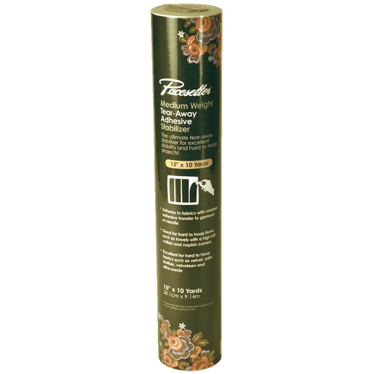 Brother SA5815 10 Yards Medium Weight Adhesive Tear Away Stabilizer Roll
