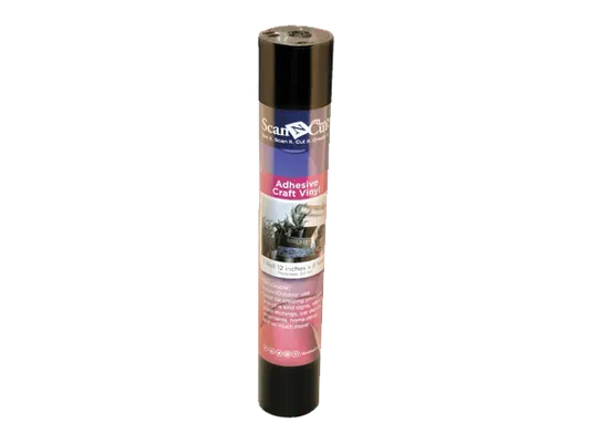 Brother CAVINYLBK Black Adhesive Craft Vinyl, 6 ft Roll