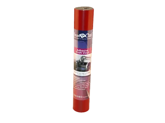 Brother CAVINYLRD Red Adhesive Craft Vinyl, 6 ft Roll