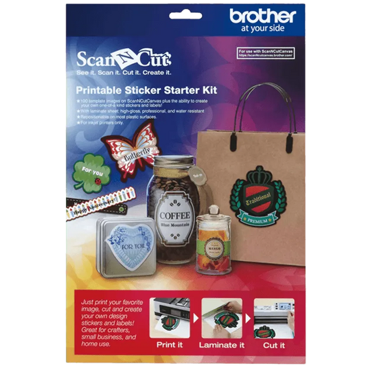Brother CAPSKIT1 Printable Sticker Starter Kit