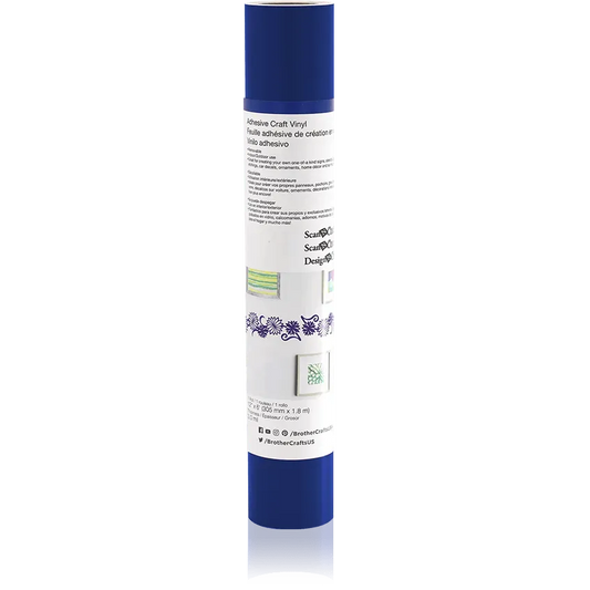Brother CAVINYLNVY Navy Blue Adhesive Craft Vinyl, 6 ft Roll