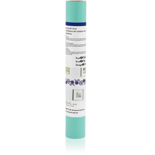 Brother CAVINYLSEA Seafoam Green Adhesive Craft Vinyl, 6ft Roll