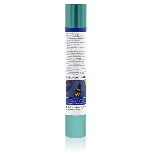 Brother CAHTVEPCK ScanNCut Peacock Iron-On Vinyl, 3 ft Roll