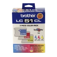 Brother Genuine LC513PKS 3 Pack Color Ink Cartridges
