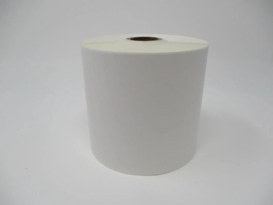 Multipurpose Thermal Transfer Premium Paper Label (for Wax and Wax/Resin Ribbons), 4” x 3”, White, Gap, 1” Core, 5” OD, 850 Labels/Roll, 4 Rolls/Case