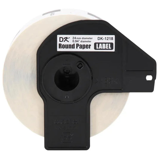 0.94 in diameter (24 mm diameter) White Round Paper Adhesive Labels (1,000 Labels)