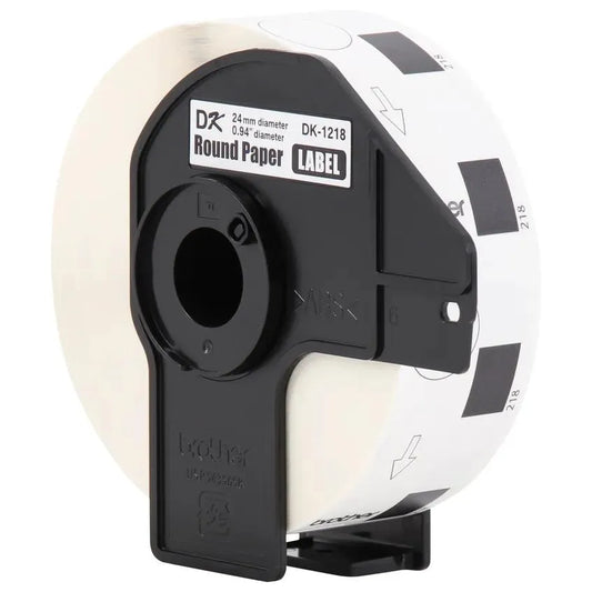0.94 in diameter (24 mm diameter) White Round Paper Adhesive Labels (1,000 Labels)