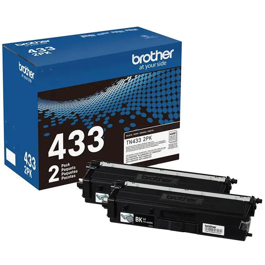 Brother Genuine TN4332PK High-Yield Black Twin Pack Toner Cartridges