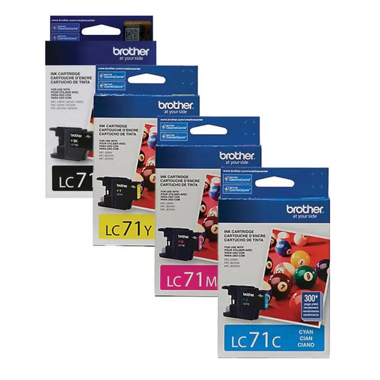 Brother Genuine LC71BUND Standard Yield LC71 Ink Cartridge Bundle