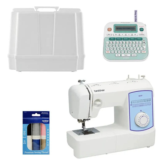 Brother GX37ACCBNDL Sewing Machine Bundle with 37 Built-In Stitches
