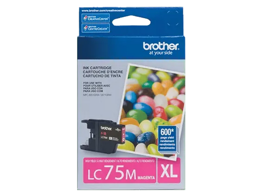 Brother Genuine LC75MS High-yield Magenta Ink Cartridge