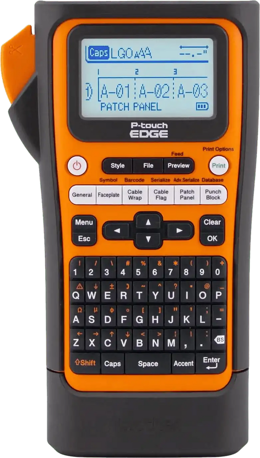 Brother P-touch EDGE PT-E310BTBP Handheld Industrial Labeler Bundle Bluetooth® & USB-C®