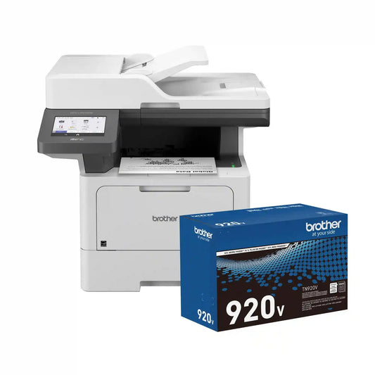 Brother MFC-L5915DW920VBD Business Monochrome Laser All-in-One Printer with Toner Cartridge