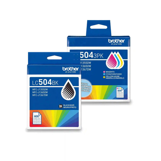Brother LC504 4-Pack Standard Yield Ink Bundle