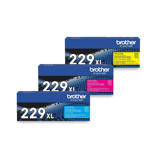 Brother TN229XL High Yield Color Toner Bundle