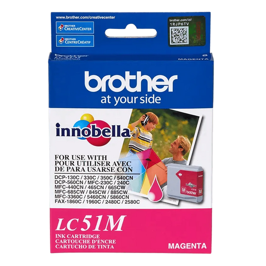 Brother Genuine LC51M Magenta Ink Cartridge