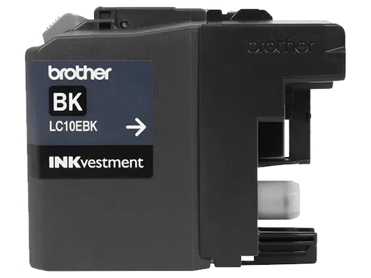 Brother Genuine LC10EBK INKvestment Super High-yield Black Ink Cartridge