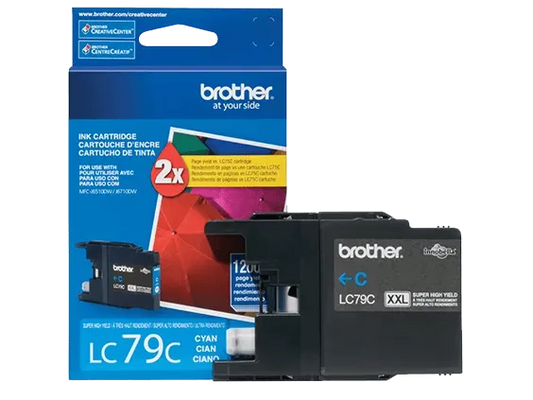 Brother Genuine LC79C Super High-yield Cyan Ink Cartridge