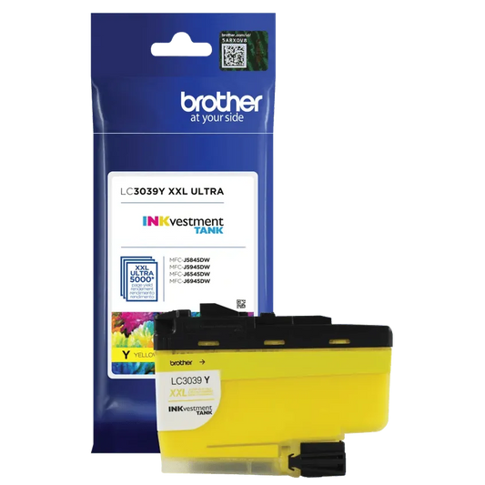 Brother Genuine LC3039Y INKvestment Ultra High-yield Yellow Ink Cartridge