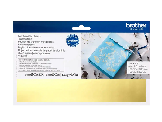 Brother CAFTSGLD1 Gold Foil Transfer Sheets