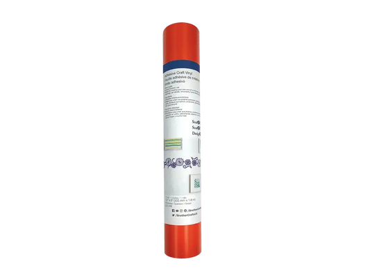 Brother CAVINYLORG Orange Adhesive Craft Vinyl, 6 ft Roll