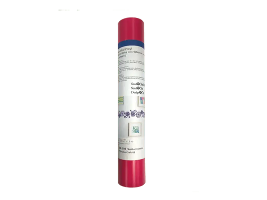 Brother CAVINYLPNKHT Hot Pink Adhesive Craft Vinyl, 6 ft Roll