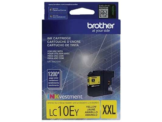 Brother Genuine LC10EY INKvestment Super High-yield Yellow Ink Cartridge