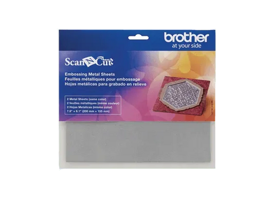 Brother CAEBSSMS1 Embossing Silver Metal Sheets