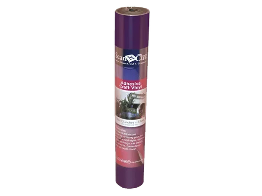 Brother CAVINYLPM Plum Adhesive Craft Vinyl, 6 ft Roll