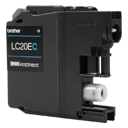 Brother Genuine LC20EC INKvestment Super High-yield Cyan Ink Cartridge