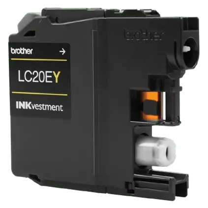 Brother Genuine LC20EY INKvestment Super High-yield Yellow Ink Cartridge