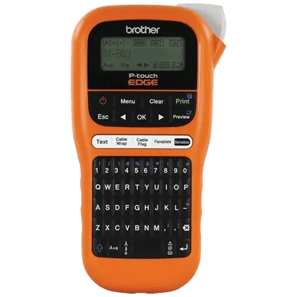 Brother P-touch EDGE PT-E110 Handheld Industrial Label Printer, Up to ~1/2in Labels