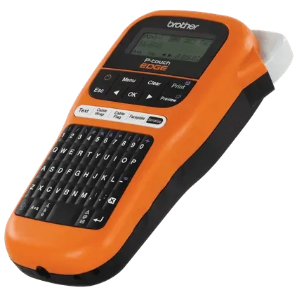 Brother P-touch EDGE PT-E110 Handheld Industrial Label Printer, Up to ~1/2in Labels