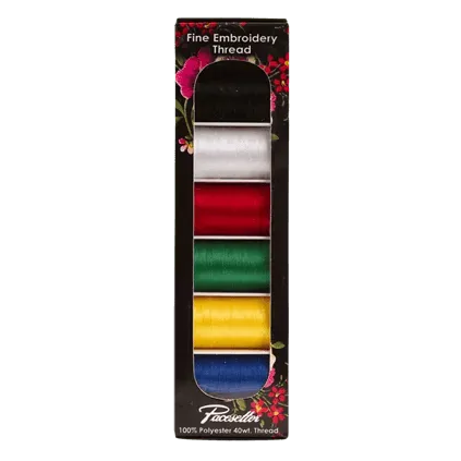 Brother SAEP706 Pacesetter 100% Polyester Embroidery Thread Pack - 6 spools