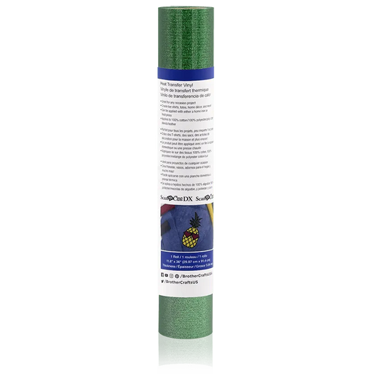Brother CAHTVGRAG ScanNCut Grass Iron-On Glitter, 3 ft Roll