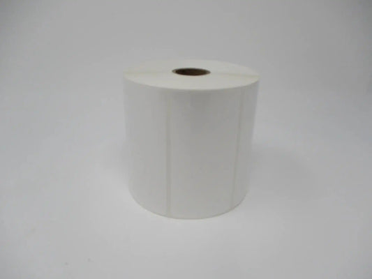 Multipurpose Thermal Transfer Synthetic (Polyester) Label (for Resin Ribbons), 4” x 2”, White, Gap, 1” Core, 5” OD, 1,440 Labels/Roll, 4 Rolls/Case