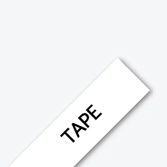 Brother P-touch TZe-M261 Black Print on Matte White Label Tape 1.4” (36mm) wide x 26.2’ (8m) long
