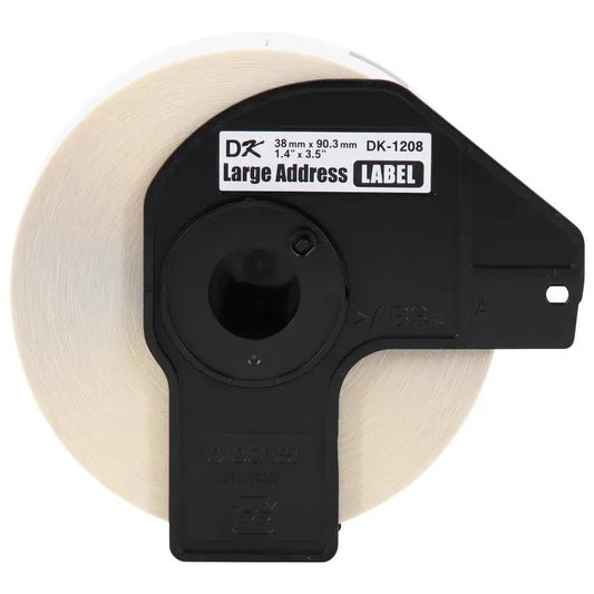 Brother Genuine DK-12083PK Die-Cut Large Address Labels, Long Lasting Reliability, Die-Cut Large Address Paper Labels, 400 Labels per Roll, (3) Rolls per Box