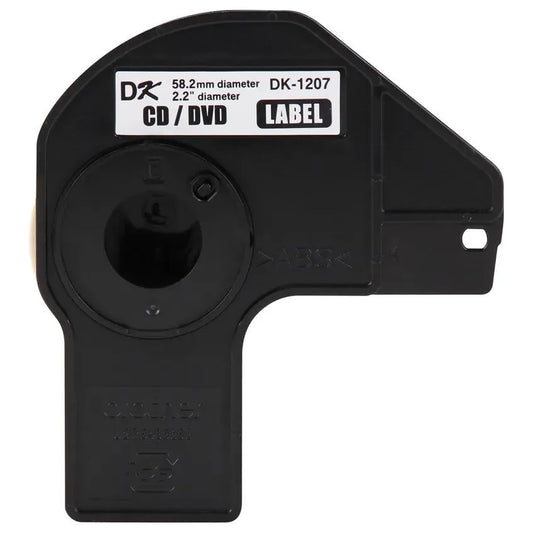 2.2 in diameter (58.2 mm diameter) CD / DVD White Film Labels (100 Labels)