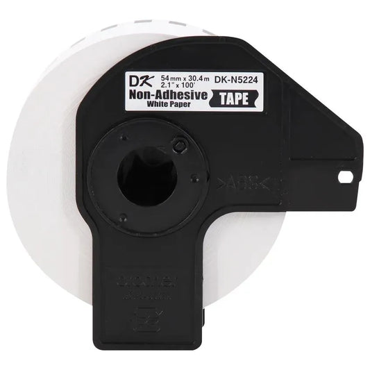 2.1 in x 100 ft (54 mm x 30.4 m) Black on White Non-Adhesive Continuous Length Paper Tape