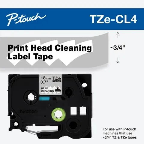 18mm (0.7") TZ Cleaning tape for P-touch - approx. 100 uses