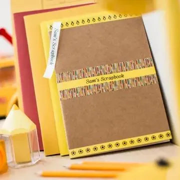 ~1/2" Black Print on Yellow label tape - 2 Pack