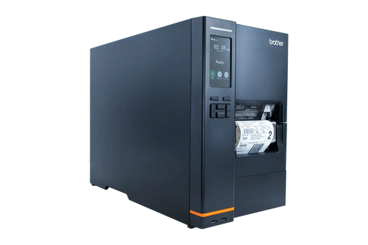 Brother Titan TJ4522TN High-Res Industrial Barcode Label Printer, LCD Display & Rewinder