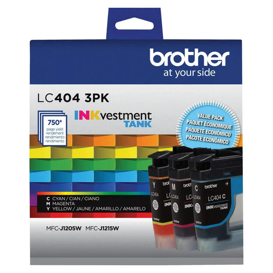 Brother Genuine LC4043PKS INKvestment Standard-yield 3 Pack Color Ink Cartridges