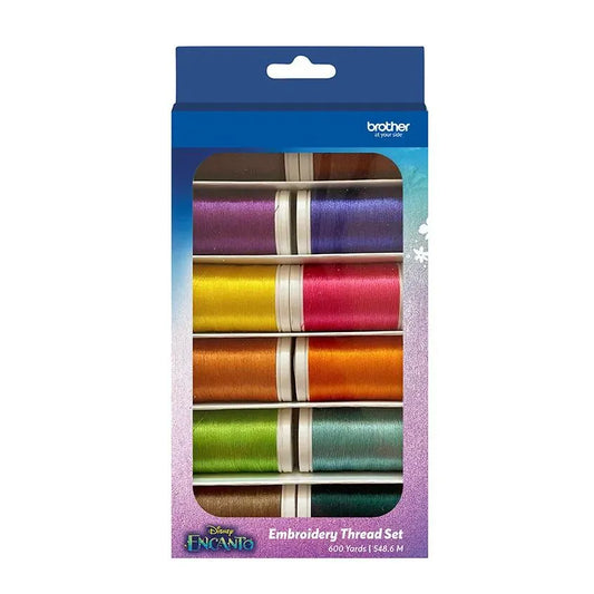 Brother ETPENCTO12 Encanto Embroidery Thread Set (12 Pieces)