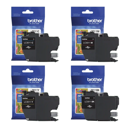 Brother Genuine LC3011BUND Standard-yield LC3011 Ink Bundle