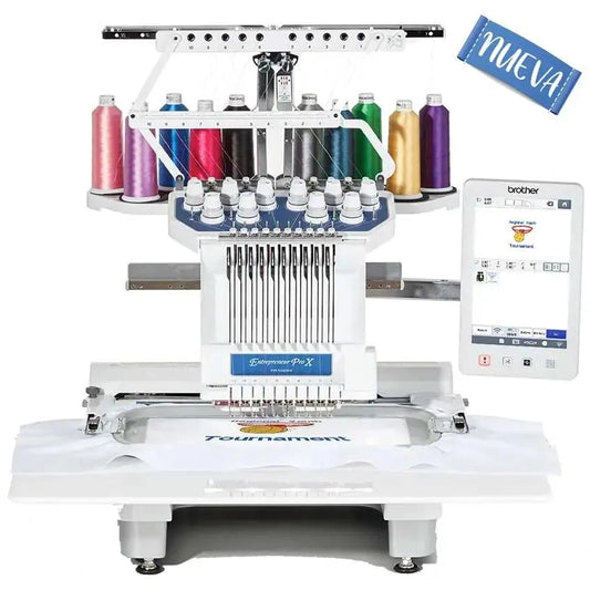 Brother PR1055X Multi-Needle Embroidery Machine with 10-Needle Performance