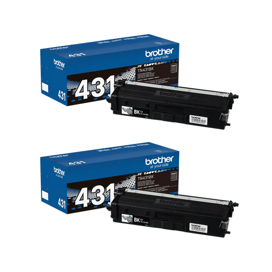 Brother Genuine TN431BUND Standard-Yield Black Twin Pack Toner Cartridges