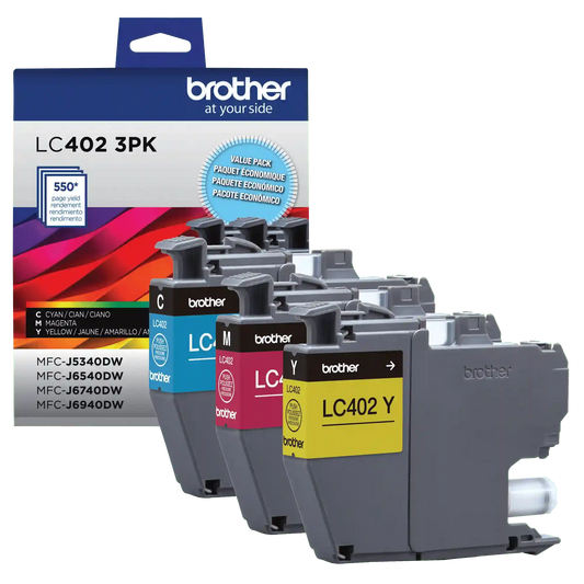 Brother Genuine LC4023PKS Standard-yield 3 Pack Color Ink Cartridges