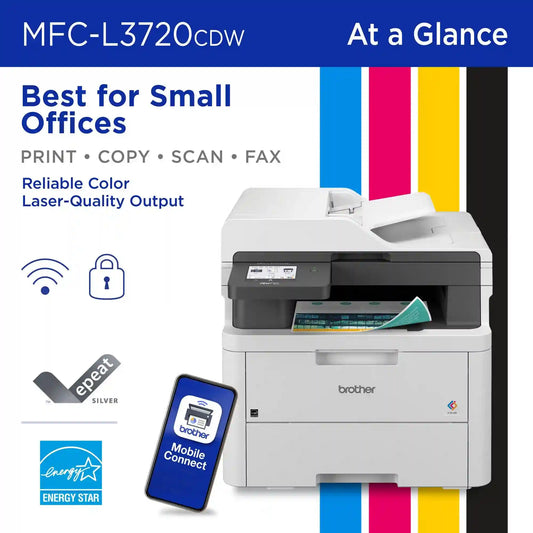 Brother MFC-L3720CDW Digital Color All-in-One Printer